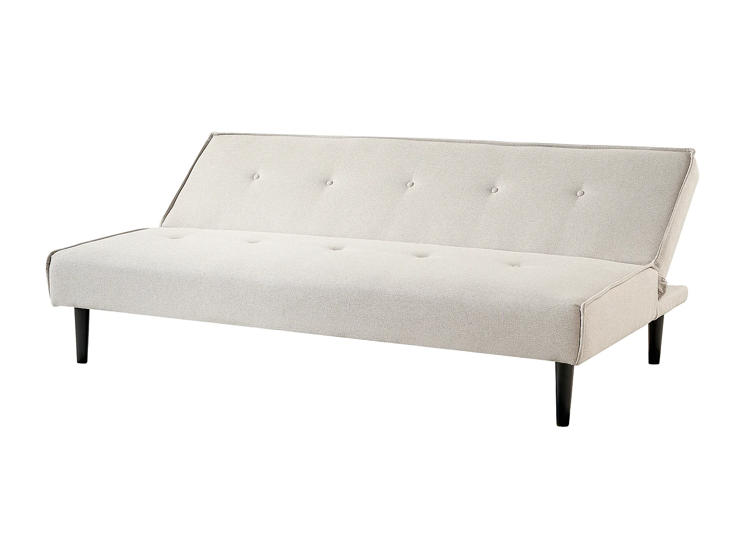 Slaapbank VISBY Stof Lichtbeige 3-zitter