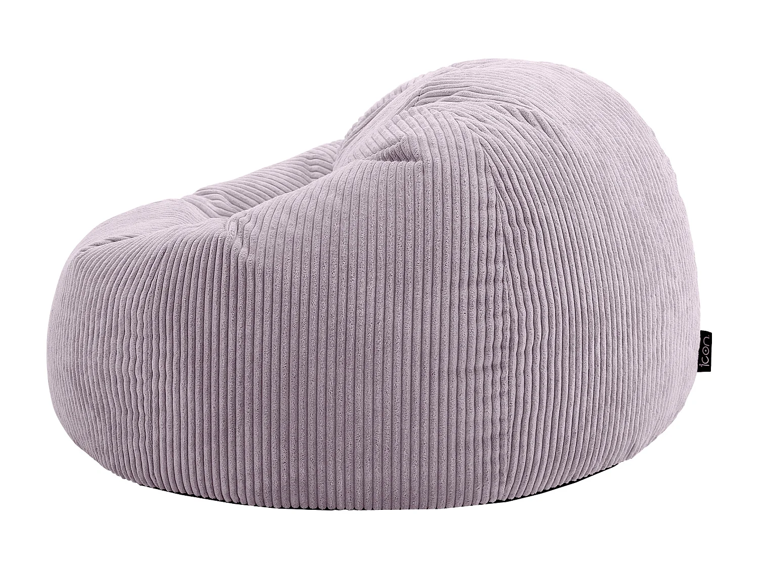 Pouf classique en velours côtelé, violet lavande, chambre et salon - KINGSTON