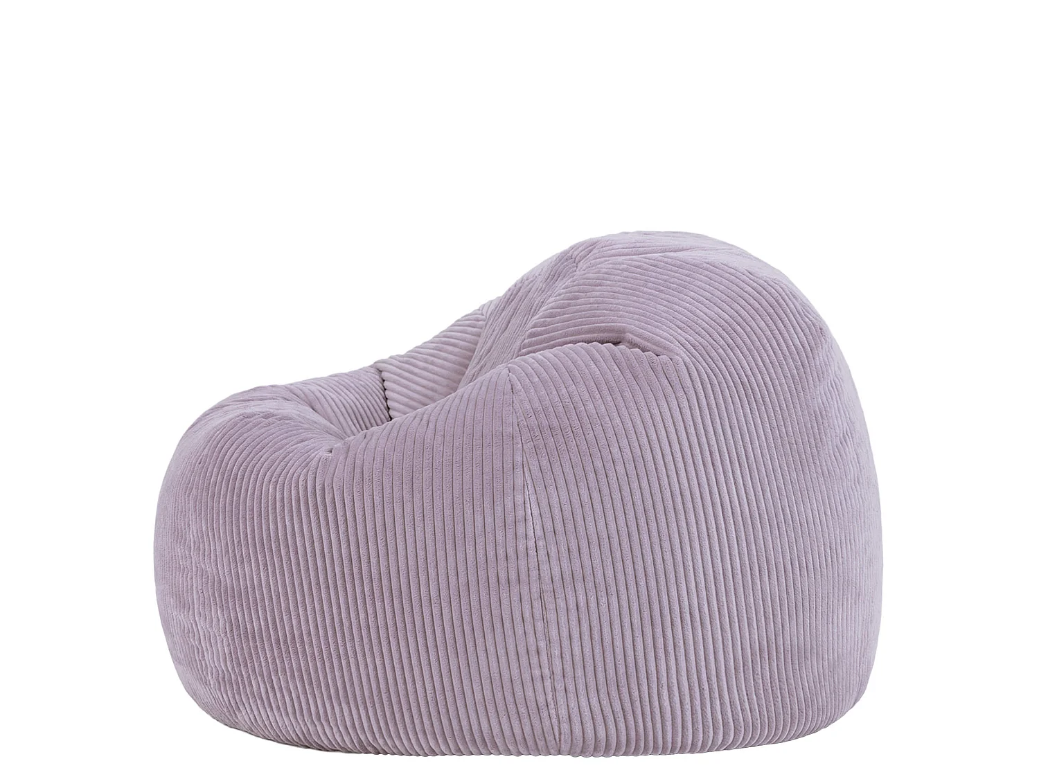 Pouf classique en velours côtelé, violet lavande, chambre et salon - KINGSTON