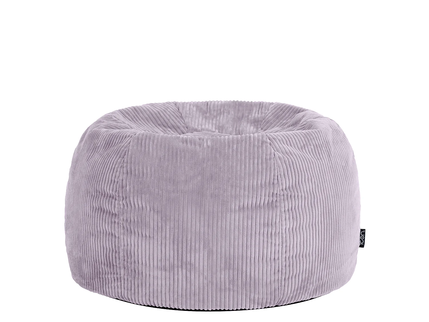 Pouf classique en velours côtelé, violet lavande, chambre et salon - KINGSTON