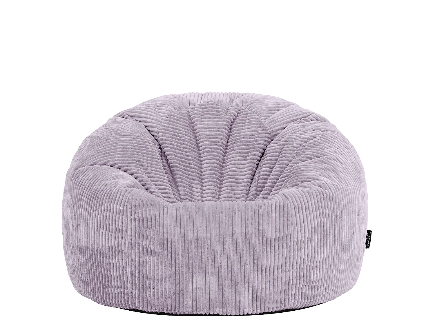 Pouf classique en velours côtelé, violet lavande, chambre et salon - KINGSTON