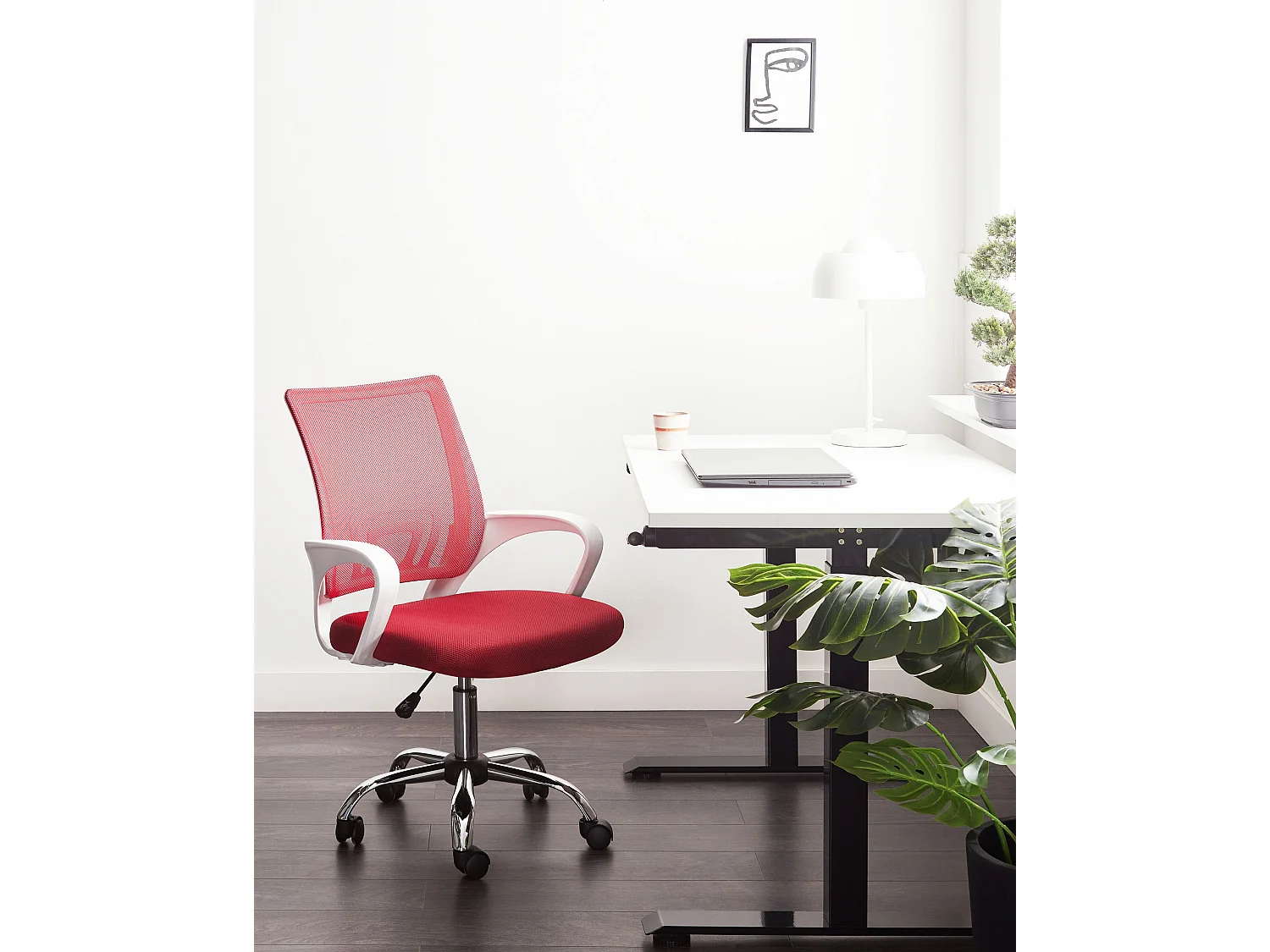 Bureaustoel Draaibaar SOLID Rood