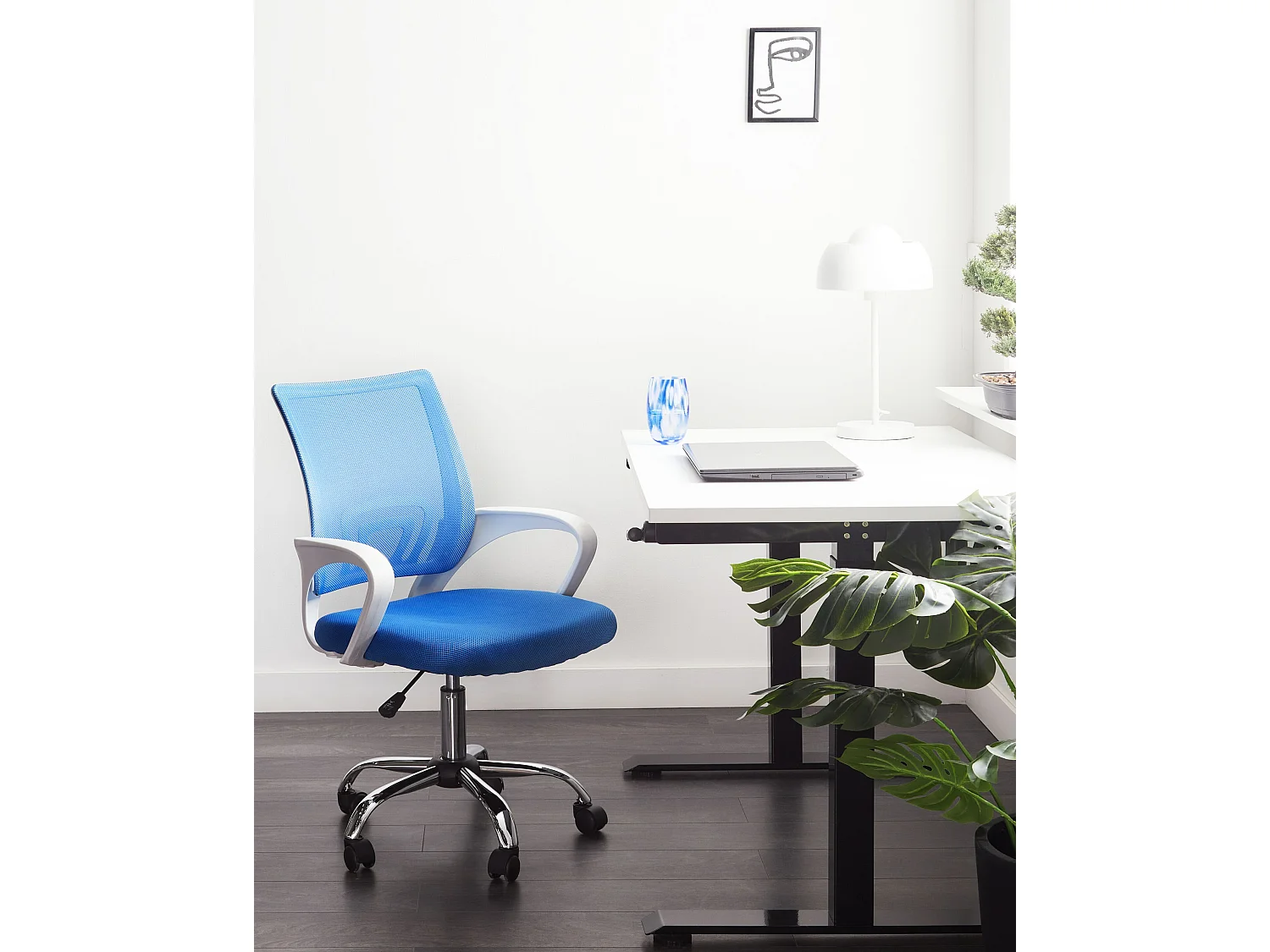 Bureaustoel Draaibaar SOLID Blauw