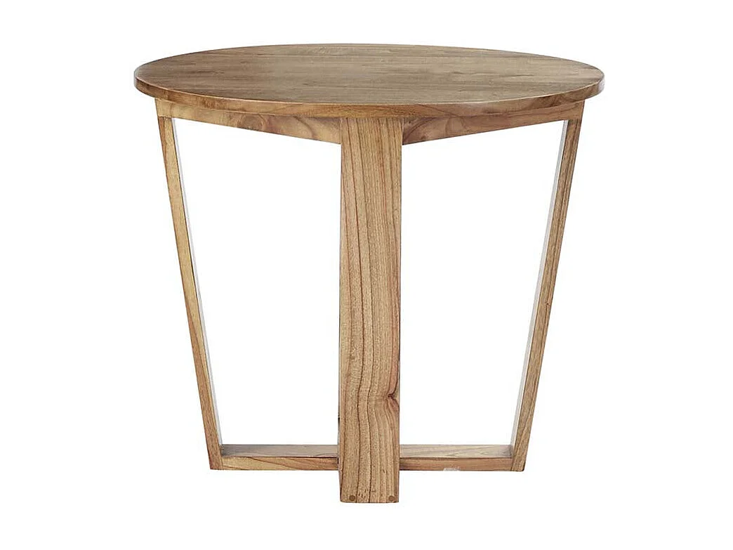 Mesa auxiliar de madera de mindi maciza