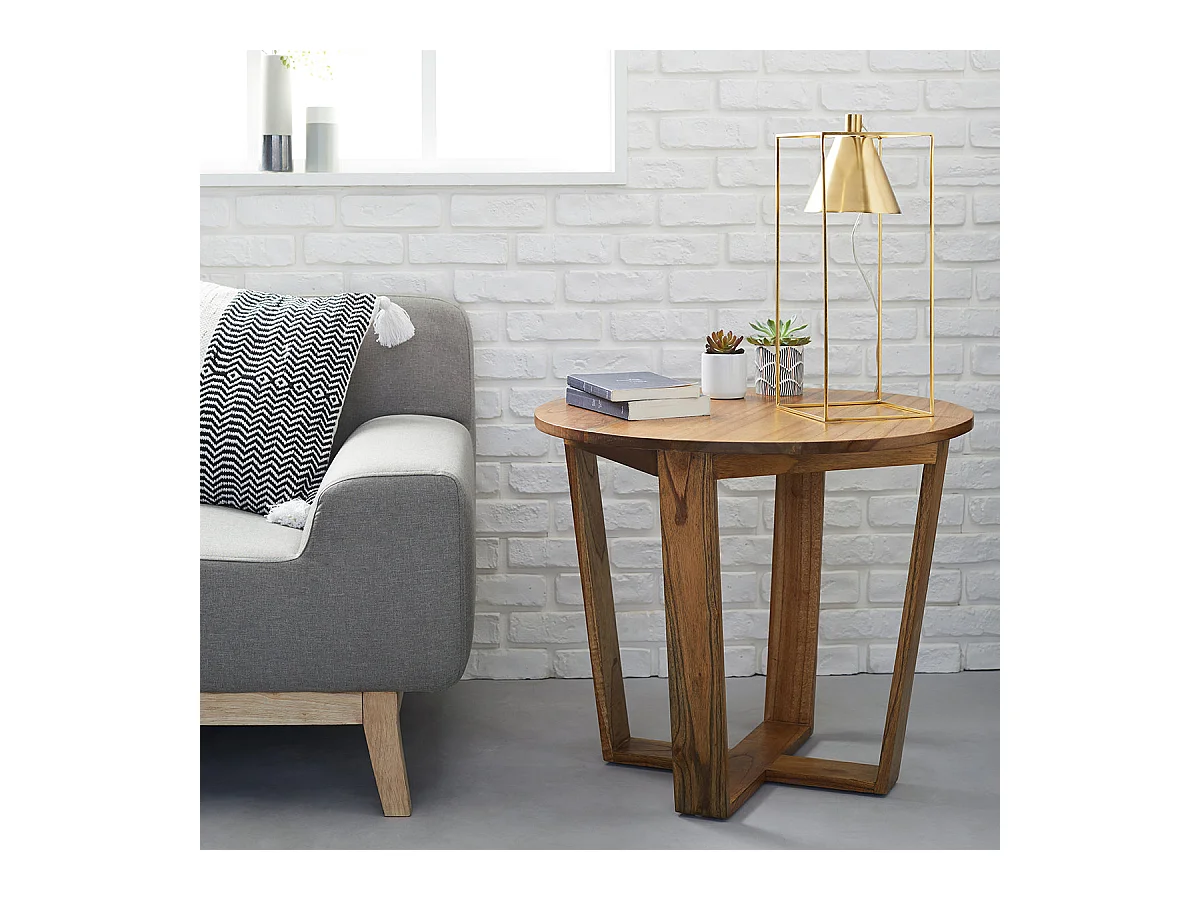 Table d'appoint en mindi massif