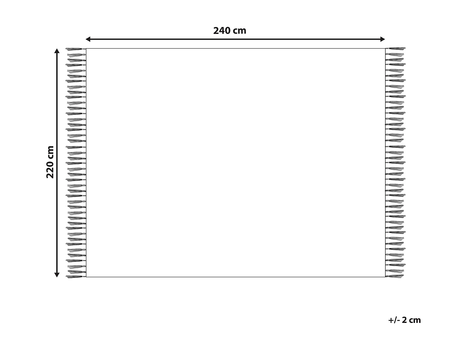Couvre-lits TOUTLI Coton 220 x 240 cm Beige