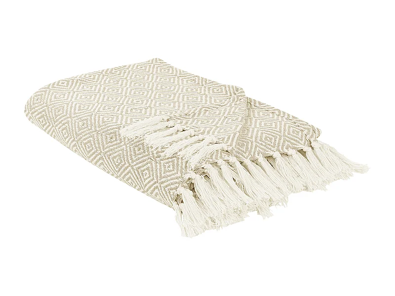 Couvre-lits TOUTLI Coton 220 x 240 cm Beige clair