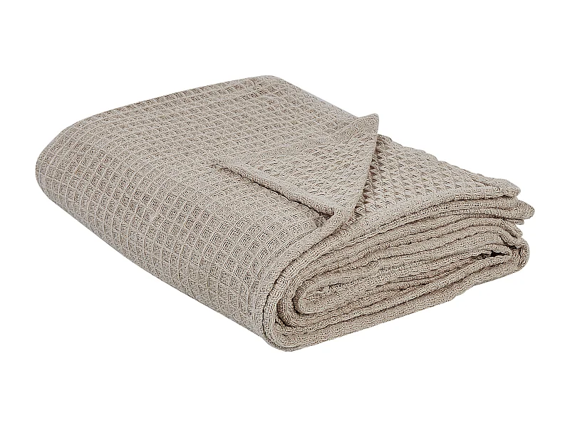 Couvre-lits CHAGYL Coton 220 x 240 cm Taupe