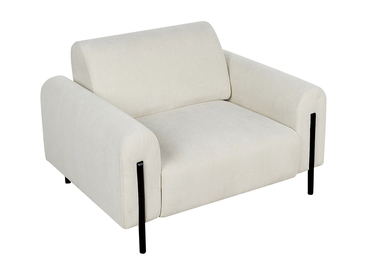 Sessel ASKIM Cord Cremeweiss