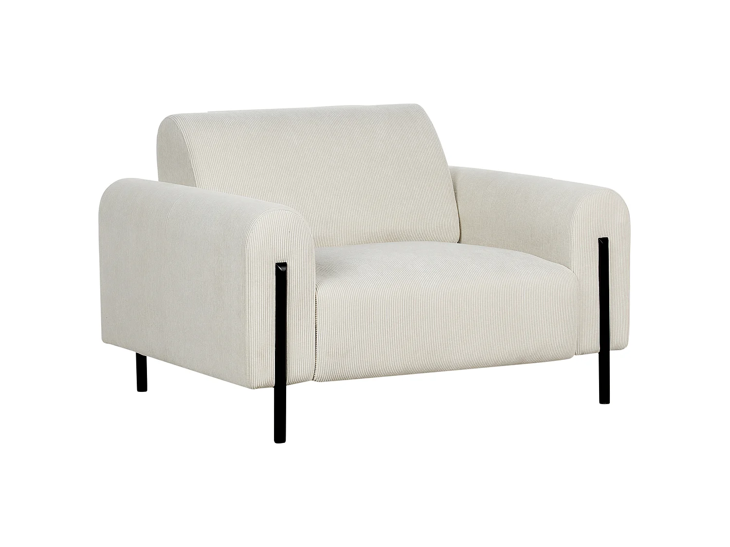 Fauteuil ASKIM Corduroy Gebroken wit
