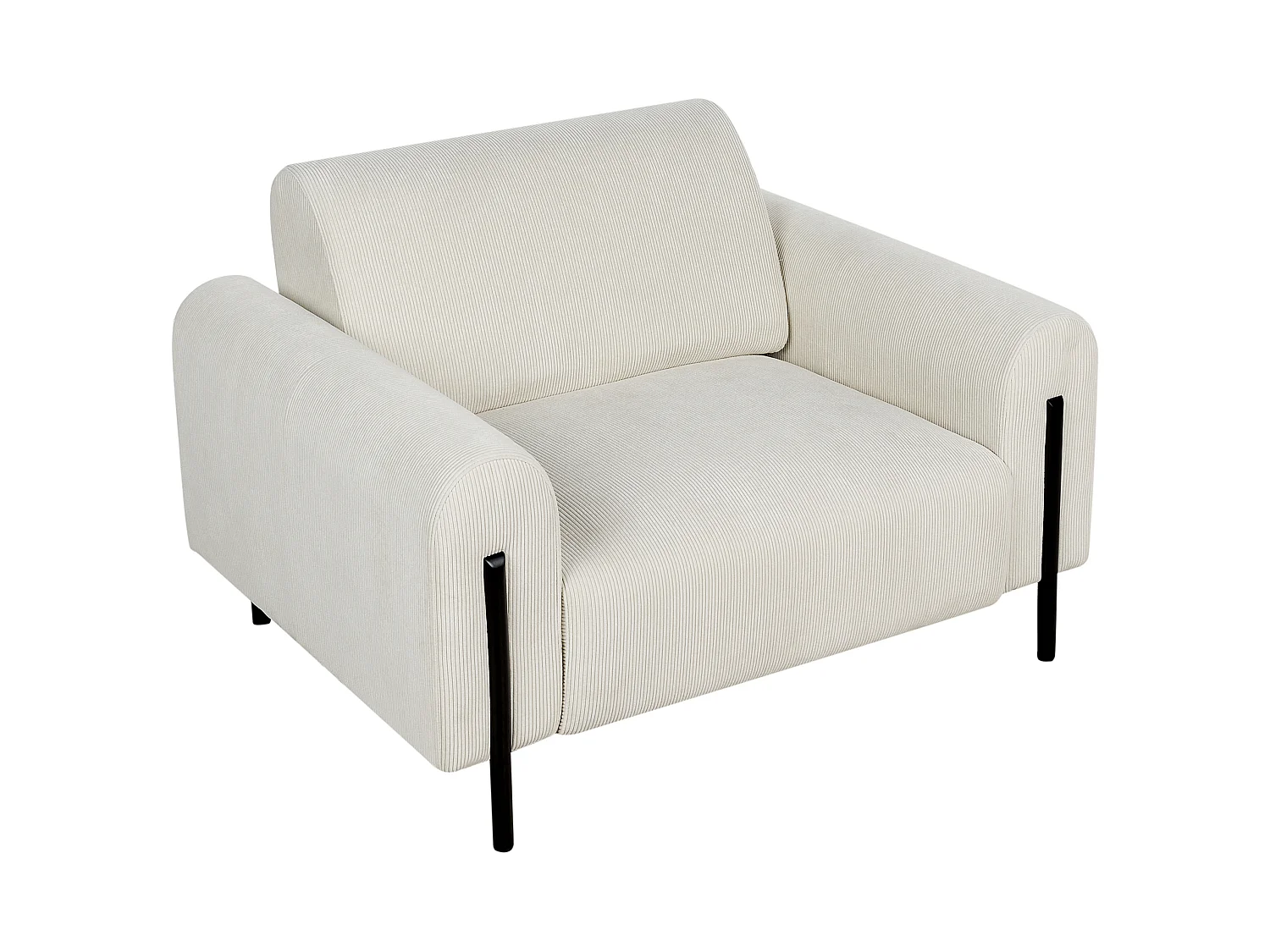 Fauteuil ASKIM Corduroy Gebroken wit