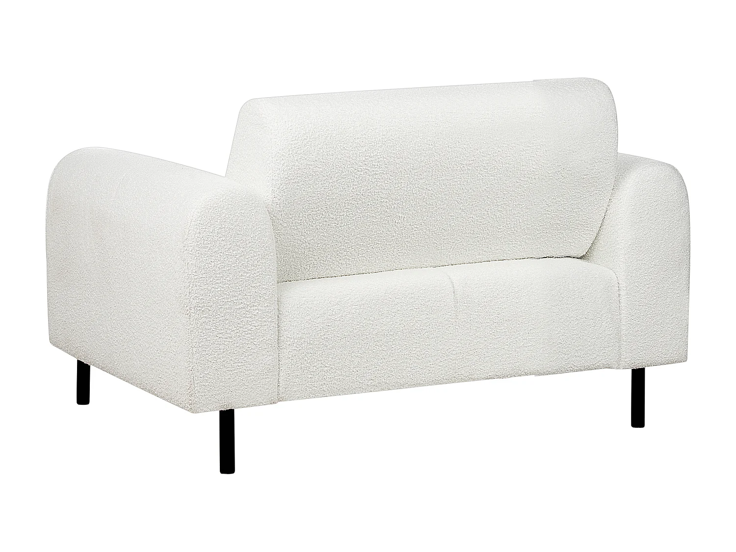 Fauteuil ASKIM Bouclé Blanc