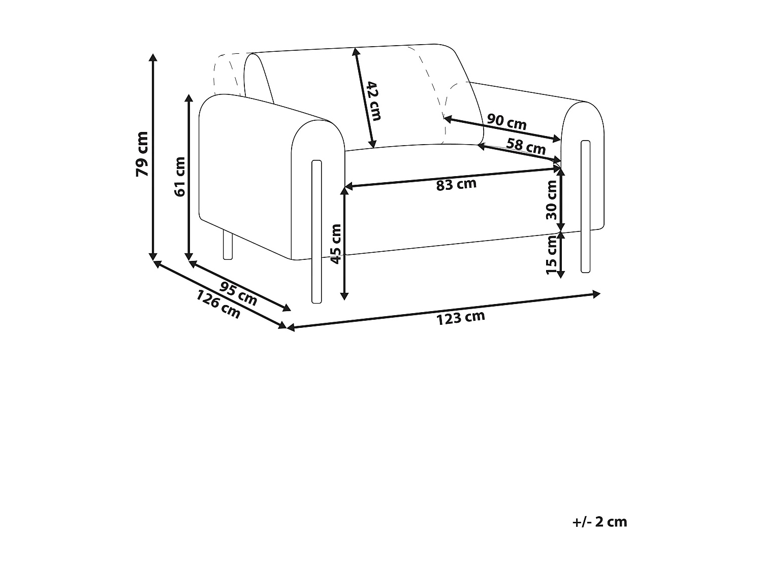 Fauteuil ASKIM Stof Donkergroen