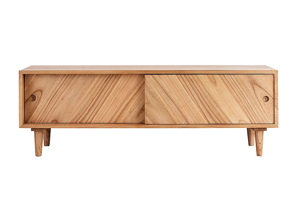 Mueble TV de madera de mindi maciza
