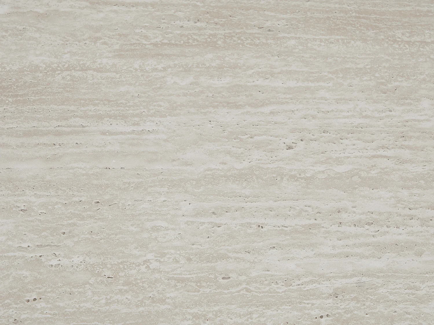 Table basse en MDF - Effet travertin beige et naturel foncé - ALOZYA