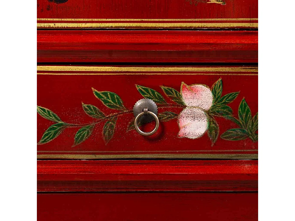 Armoire en bois rouge 80x38,5x174,5h