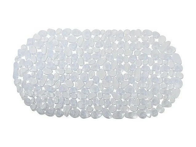 Tapis Fond de baignoire PVC GALETS 39x99cm Transparent MSV