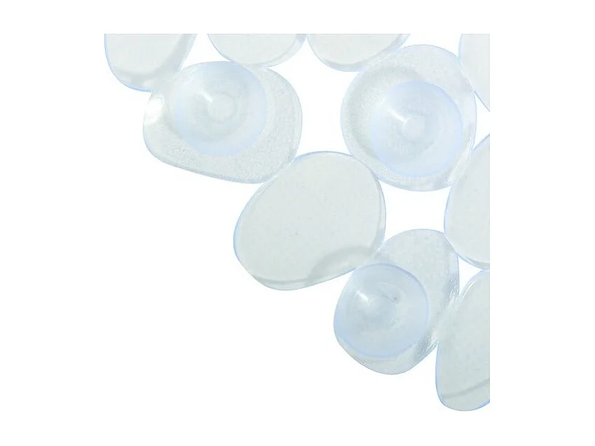 Tapis Fond de baignoire PVC GALETS 39x99cm Transparent MSV