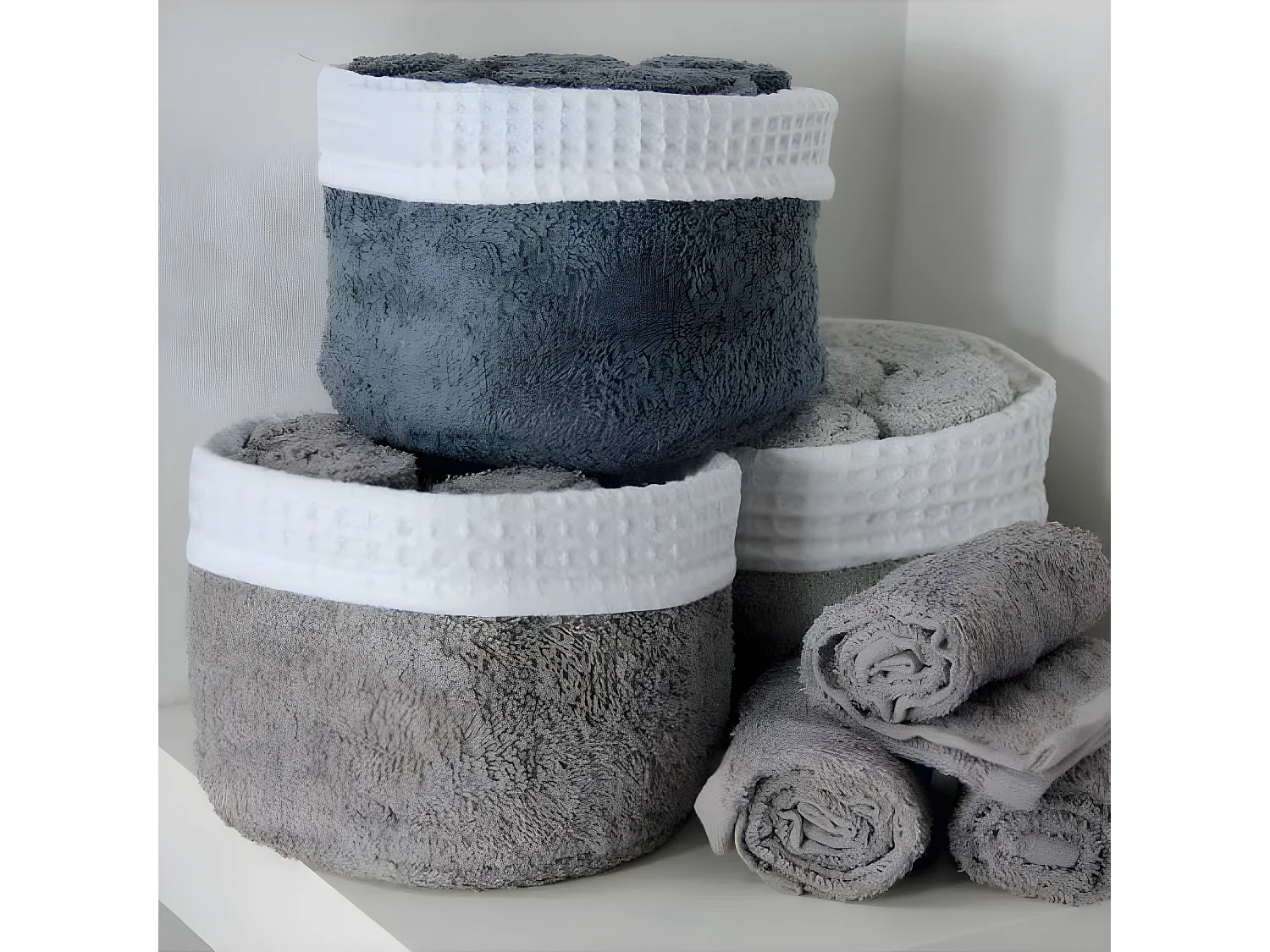 Panier invitée Fanny nature 30x30cm