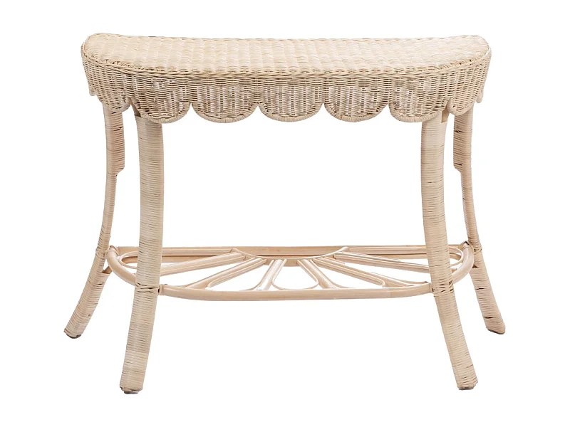 Console vintage en rotin naturel L80 - CALANQUE