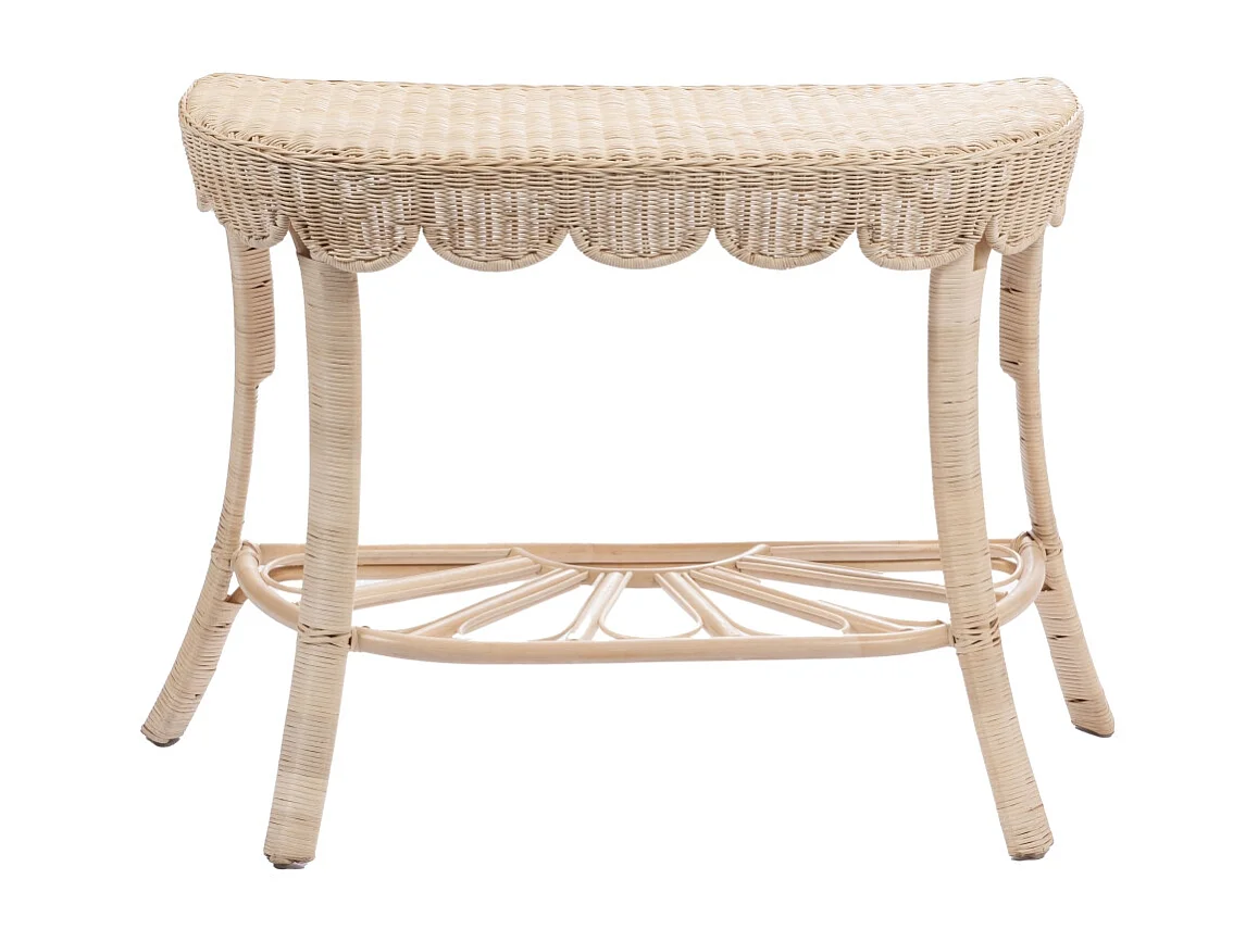 Console vintage en rotin naturel L80 - CALANQUE