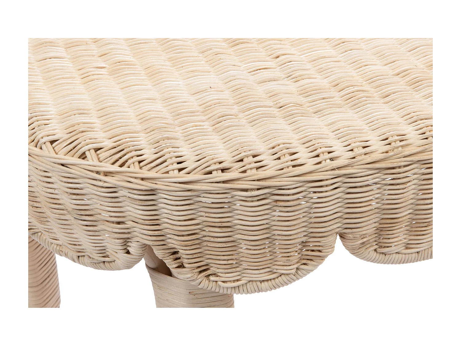 Console vintage en rotin naturel L80 - CALANQUE