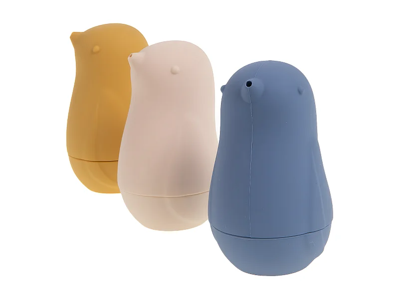 Lot de 3 jouets bain oiseaux