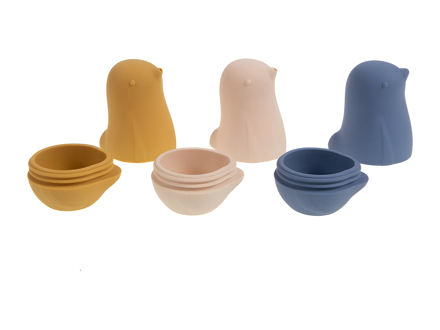 Lot de 3 jouets bain oiseaux