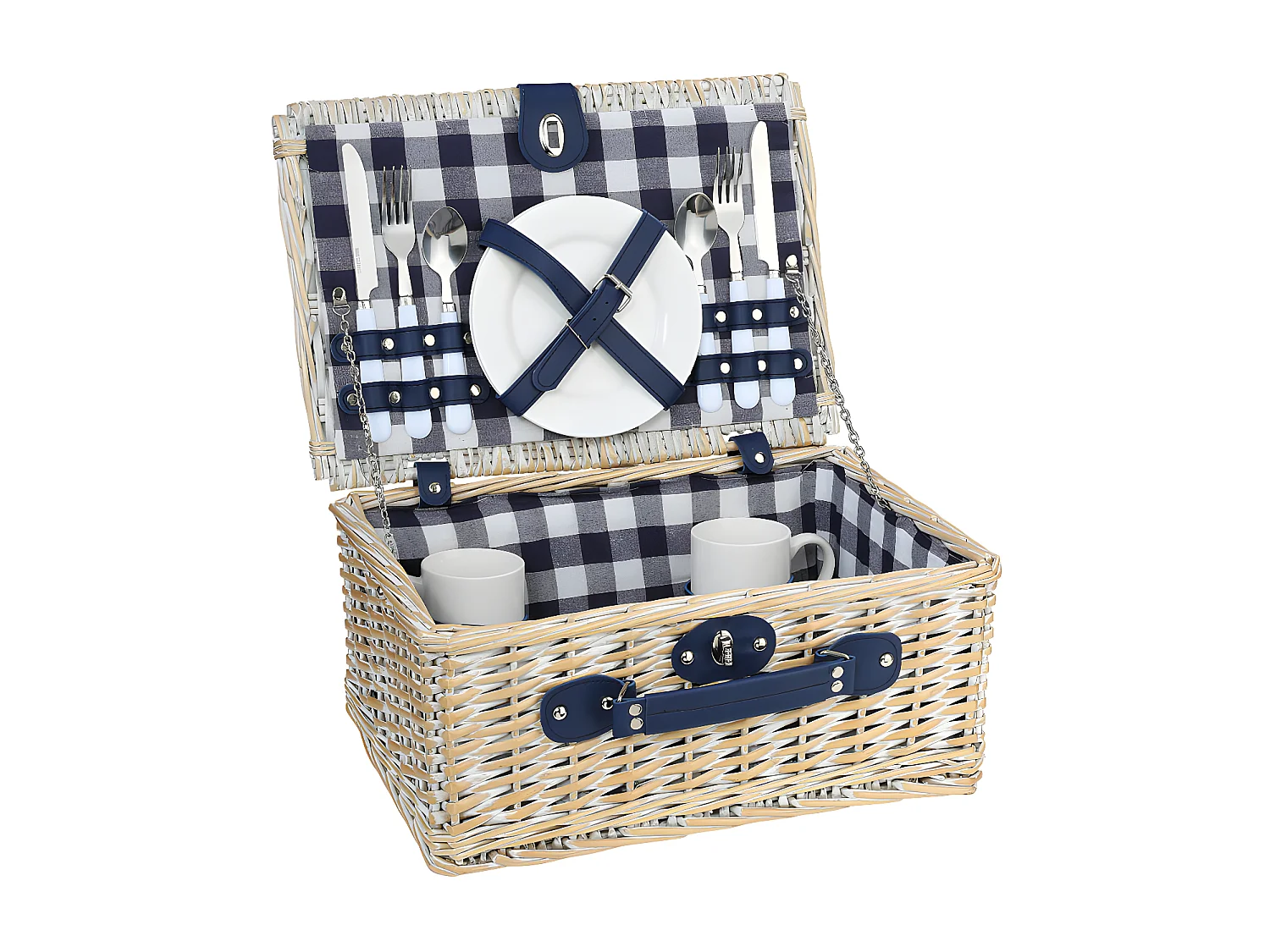 Panier pique-nique Arolo blanc