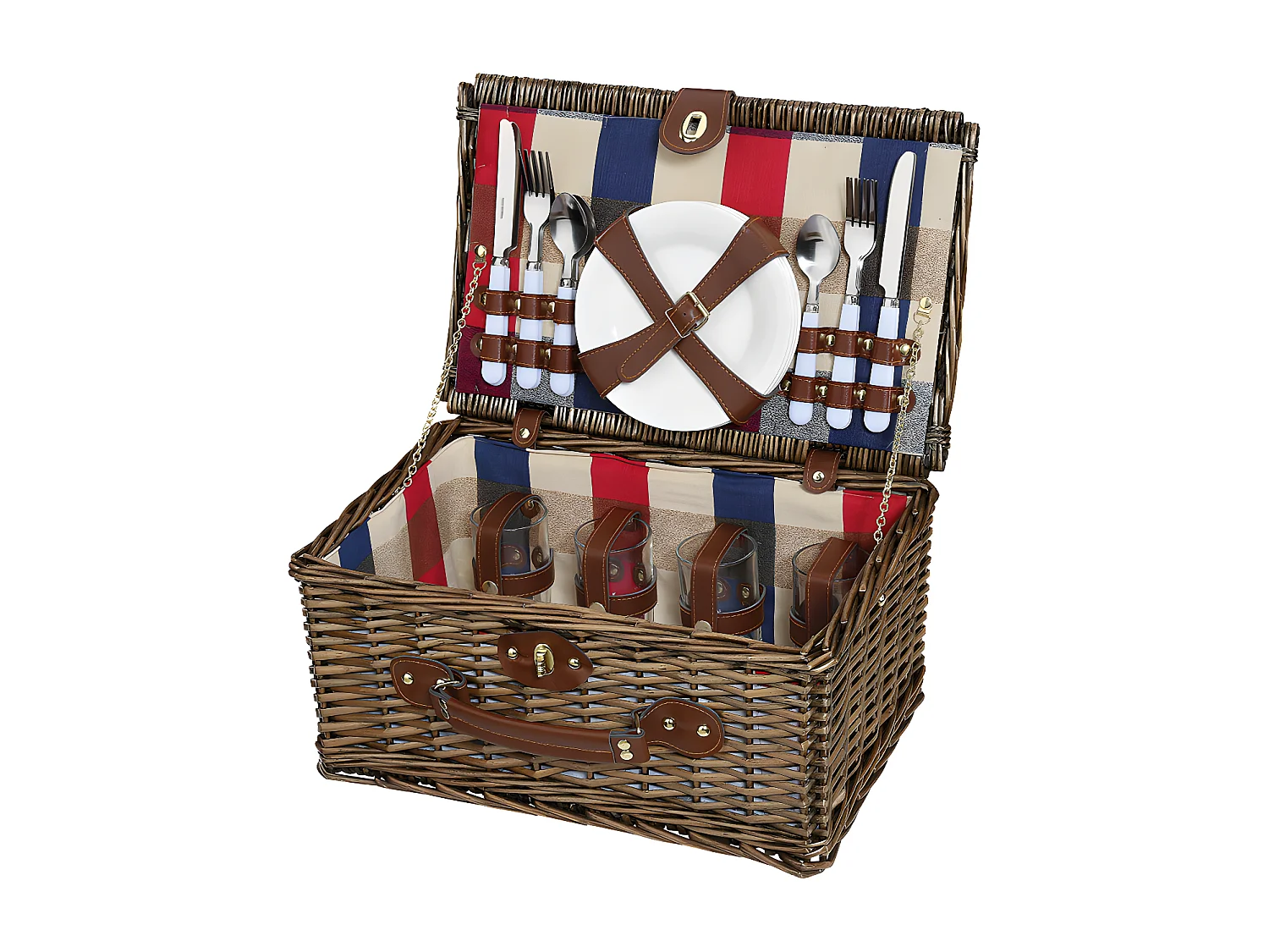 Panier pique-nique Lenno brun