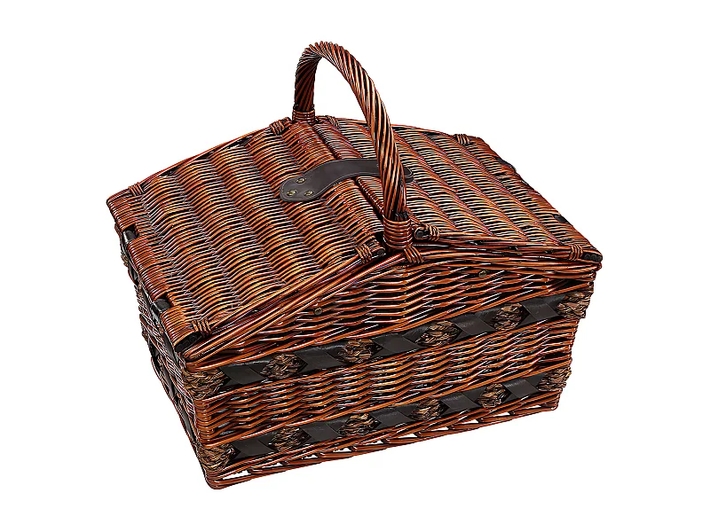 Panier pique-nique Como brun