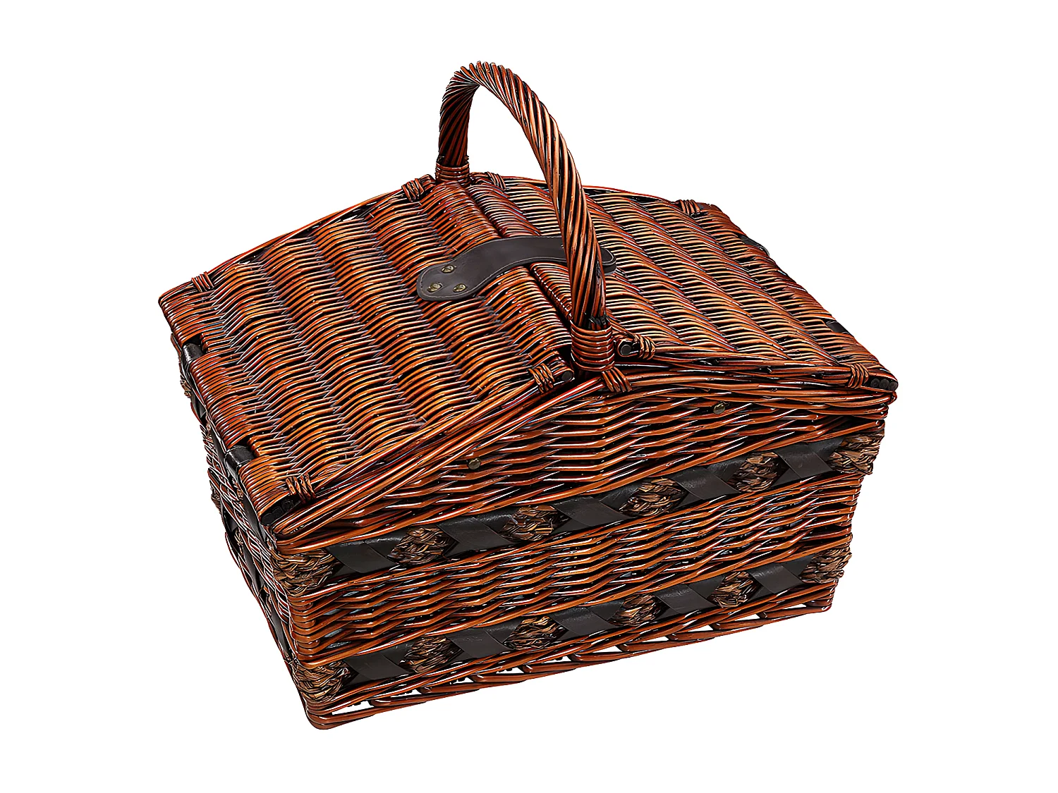 Panier pique-nique Como brun