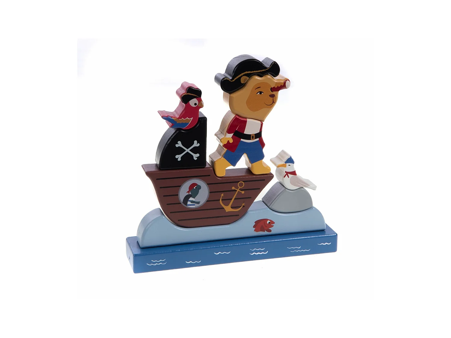 Puzzle vertical multicolor Pirata 19x5x20 cm