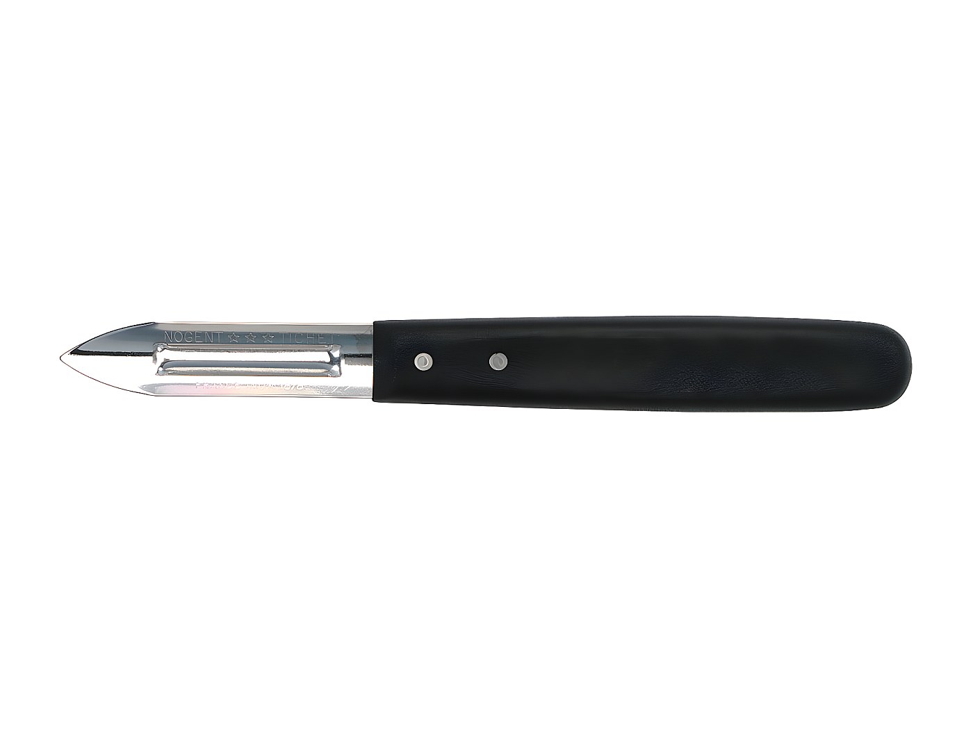 Éplucheur NOGENT 2 Tranchants - Lame Inox 18/8 - Fabrication Française - Manche Antidérapant