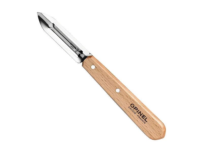 Schälmesser N°115 mit naturbelassenem Holzgriff Opinel - Klinge aus 6 cm Edelstahl - Für Rechts- und Linkshänder