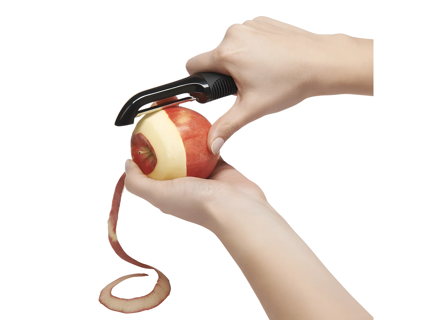 Eplucheur ergonomique lame dentelée