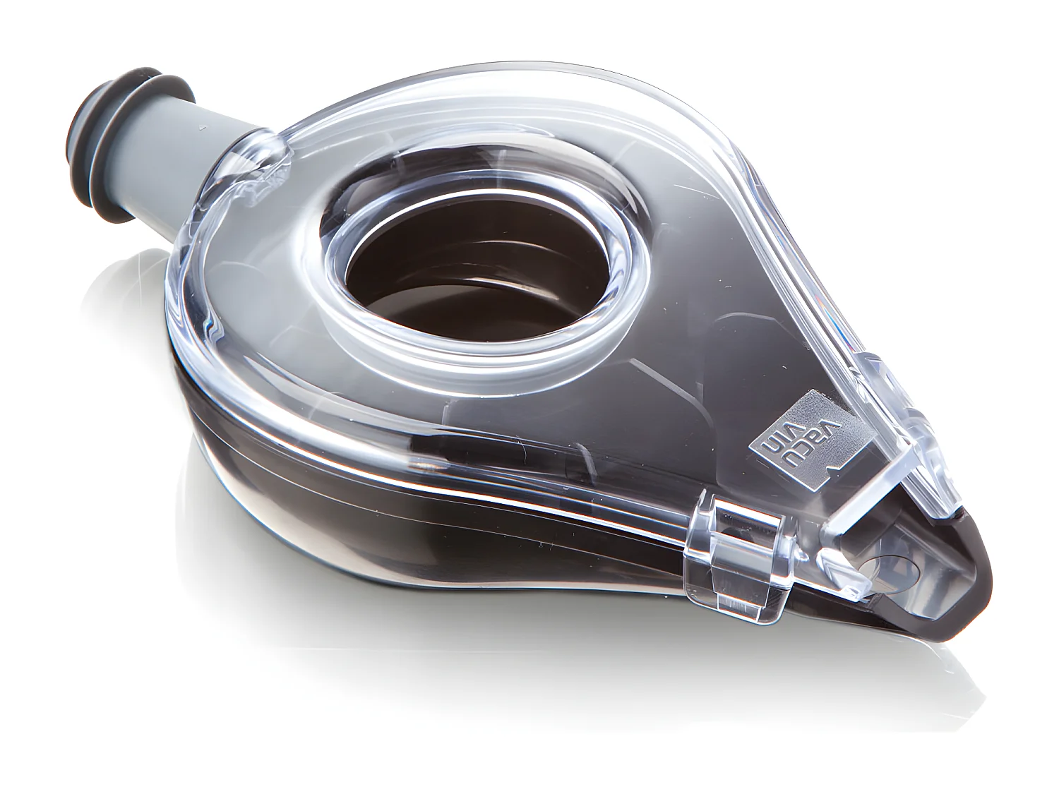 Aérateur à vin noir translucide