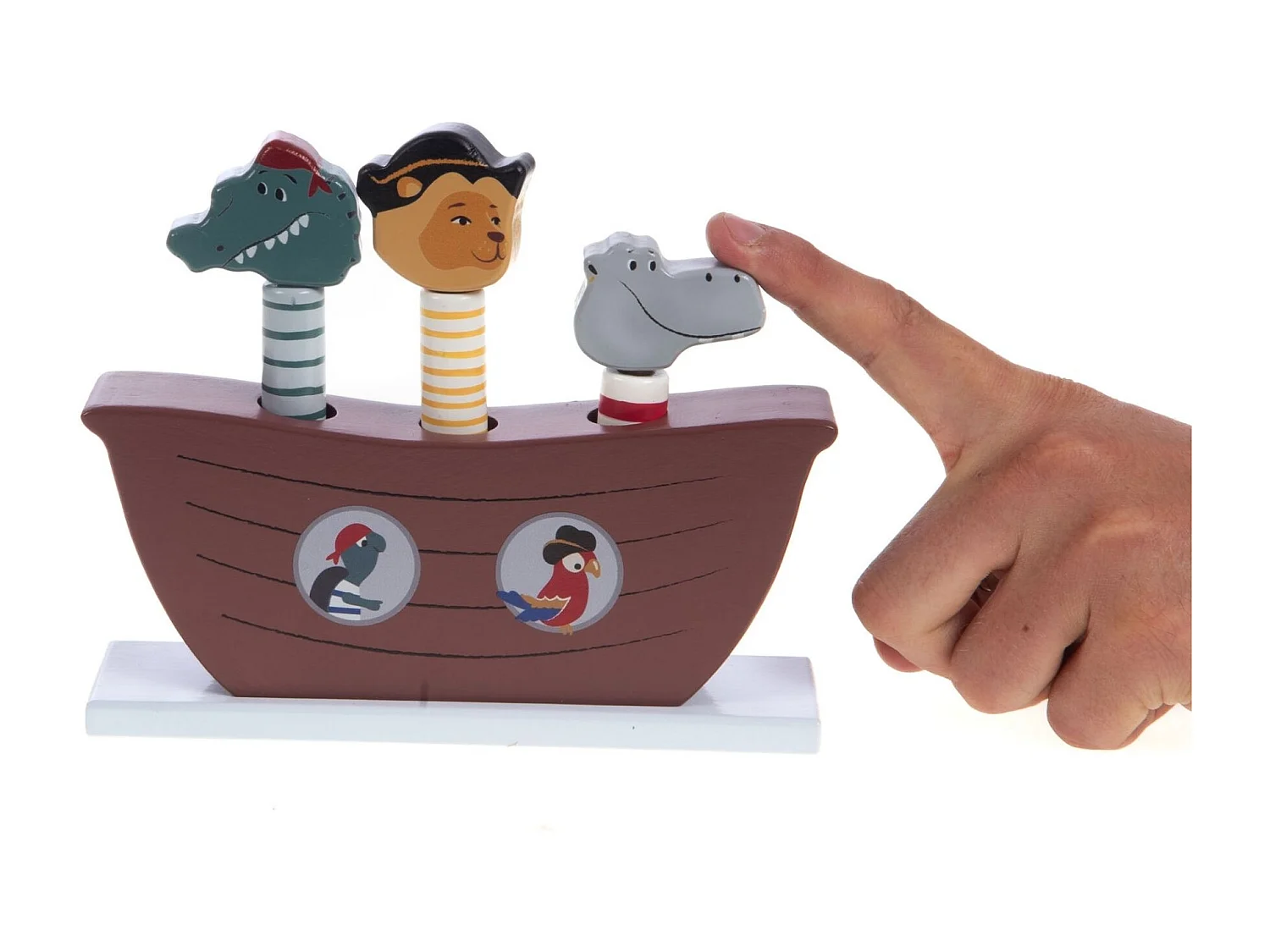 Jogo saltitante marrom Noé 14x4x16 cm