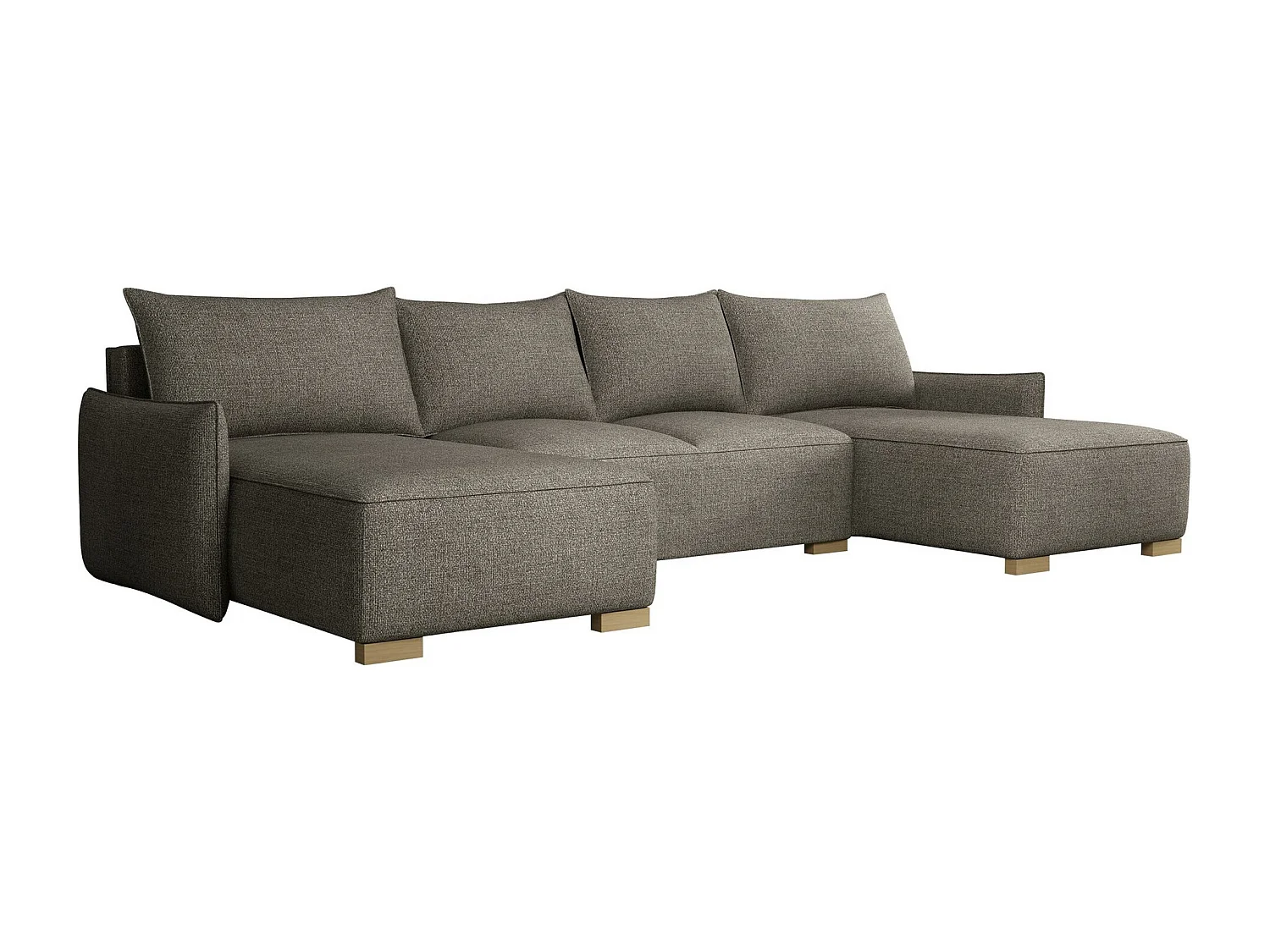 Canapé d'angle Columbus 218, Gris, Disponible, 328x155x87cm