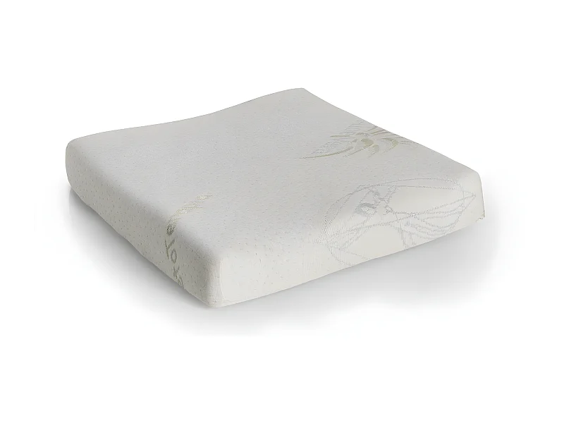 Anatomischer Sitz – weißes Memory-Schaum-Kissen