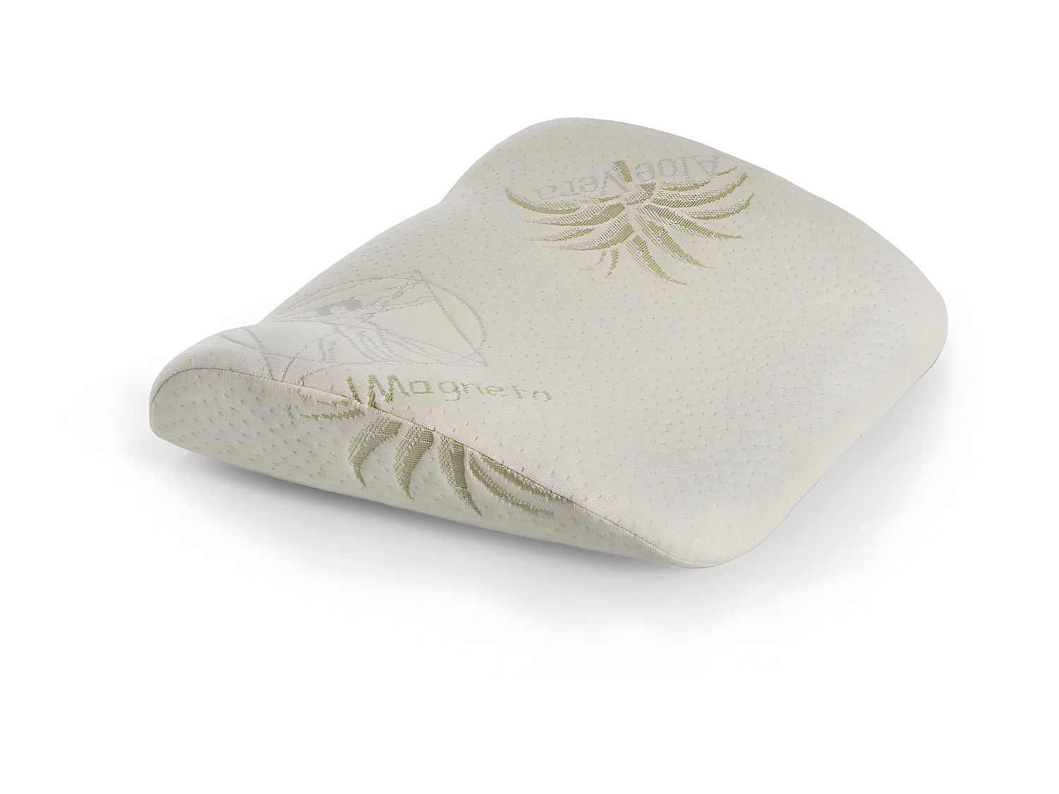 Podparcie płaskie: biała poduszka z pianki memory