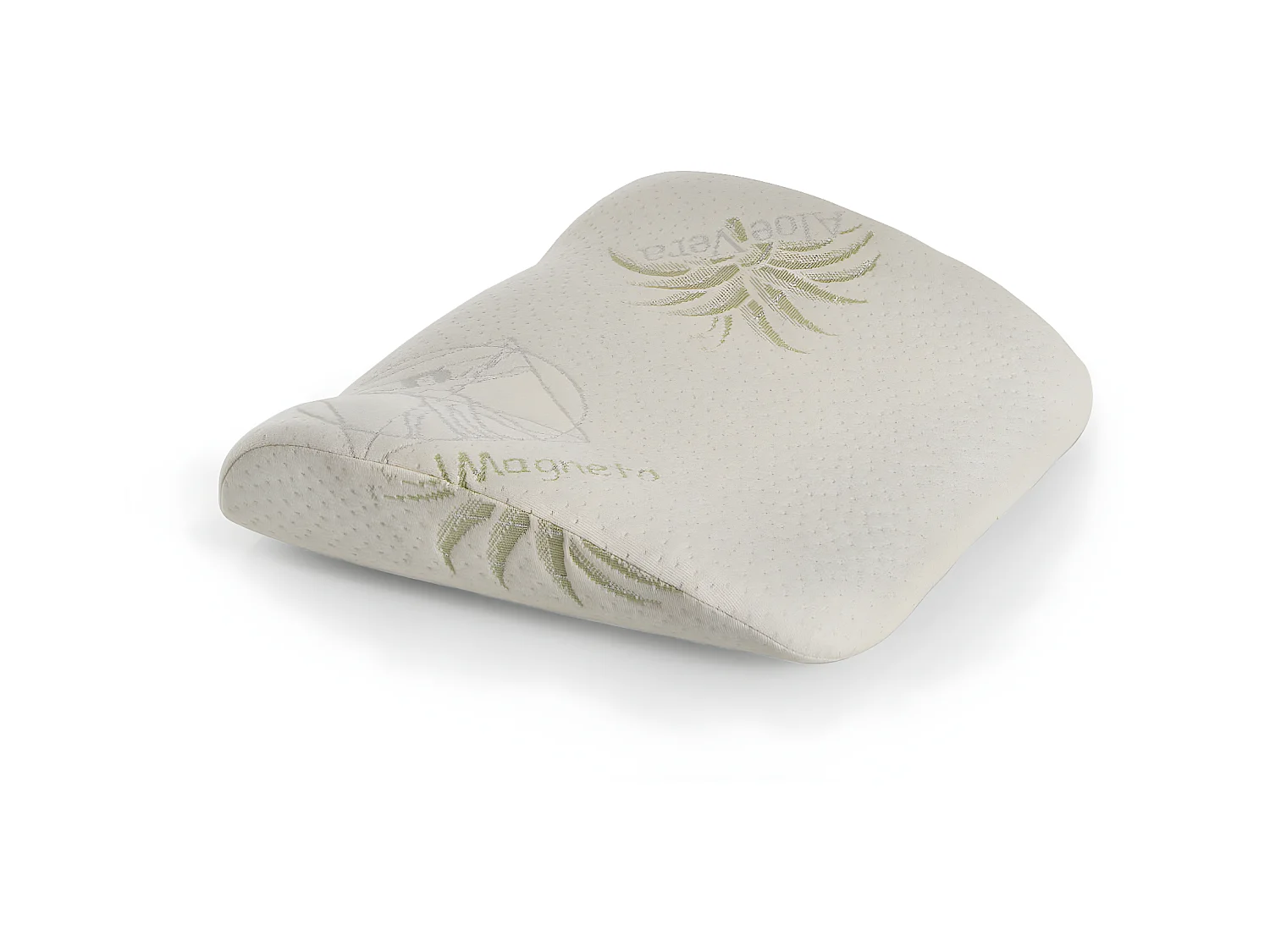 Support plat : Oreiller en mousse à mémoire de forme blanche