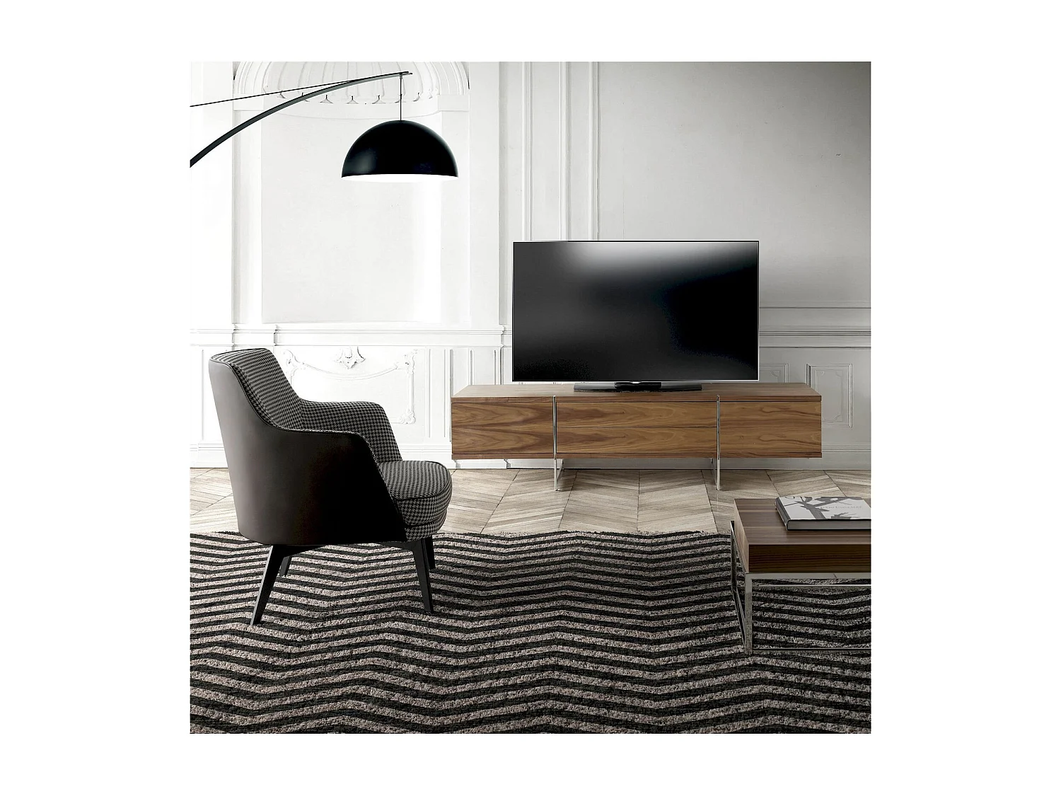 Fauteuil rembourré structure acier inoxydable peint époxy