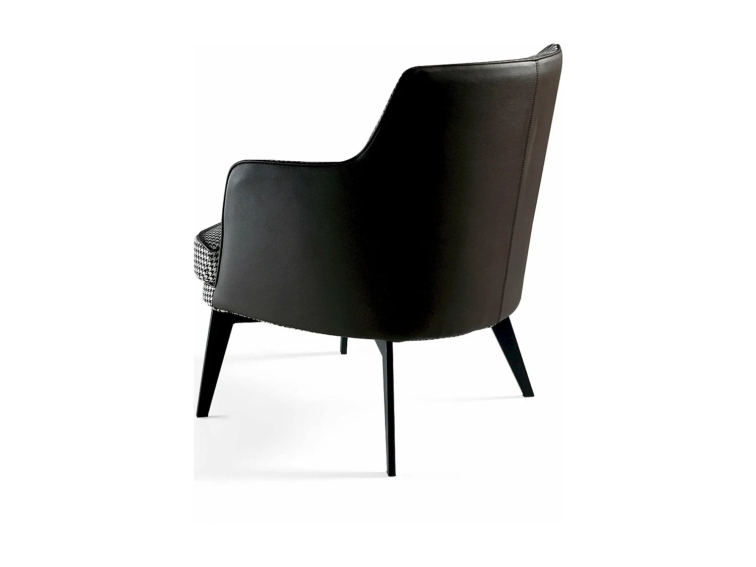 Fauteuil rembourré structure acier inoxydable peint époxy