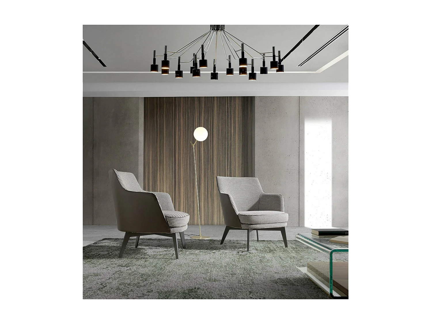 Fauteuil rembourré structure acier inoxydable peint époxy