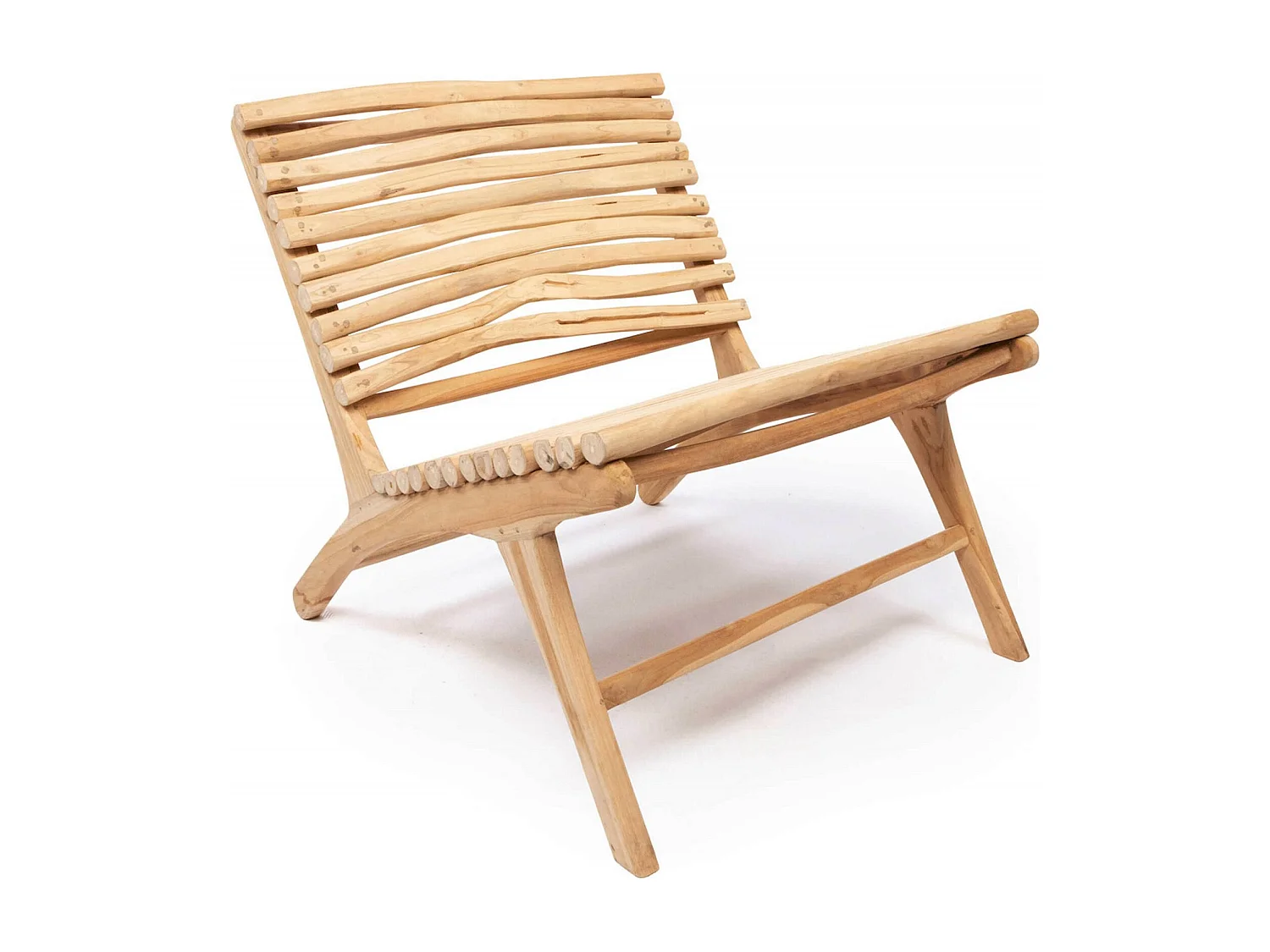 Fauteuil insulaire élégant en bois