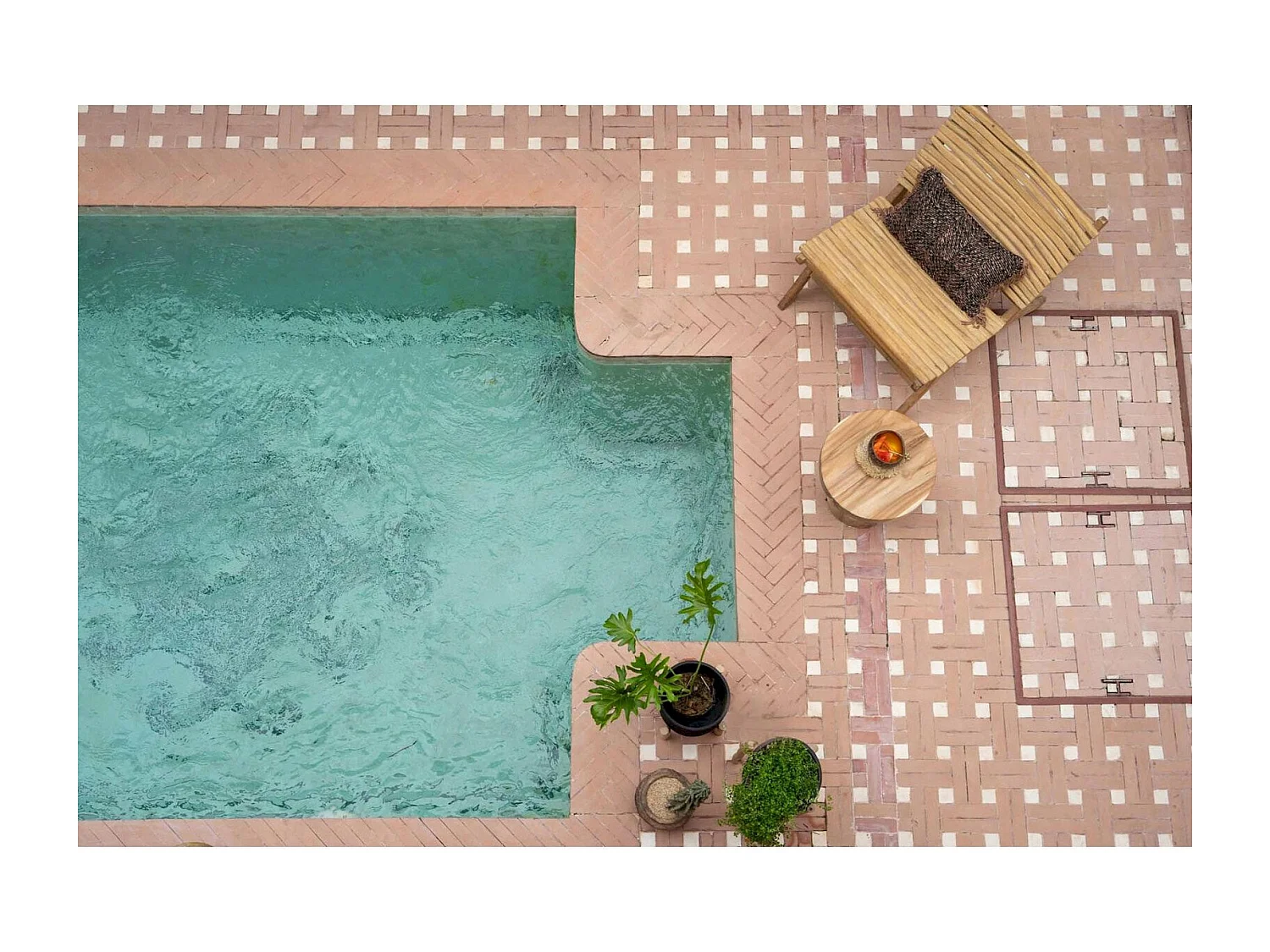 Fauteuil insulaire élégant en bois