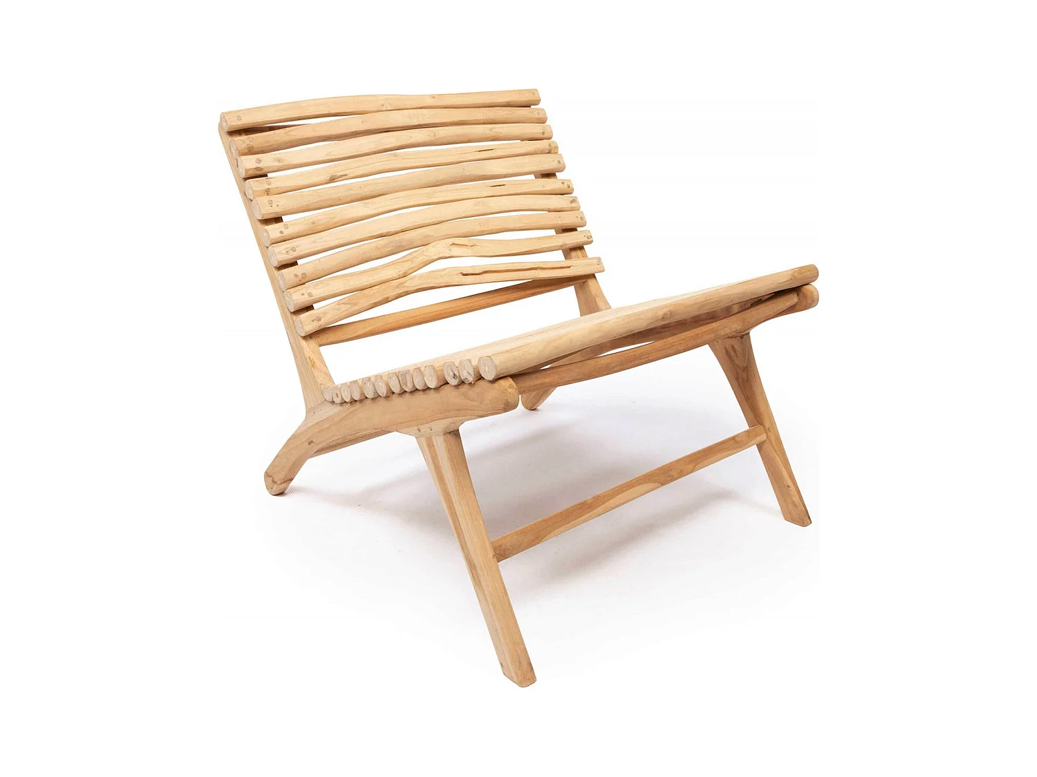 Fauteuil insulaire élégant en bois