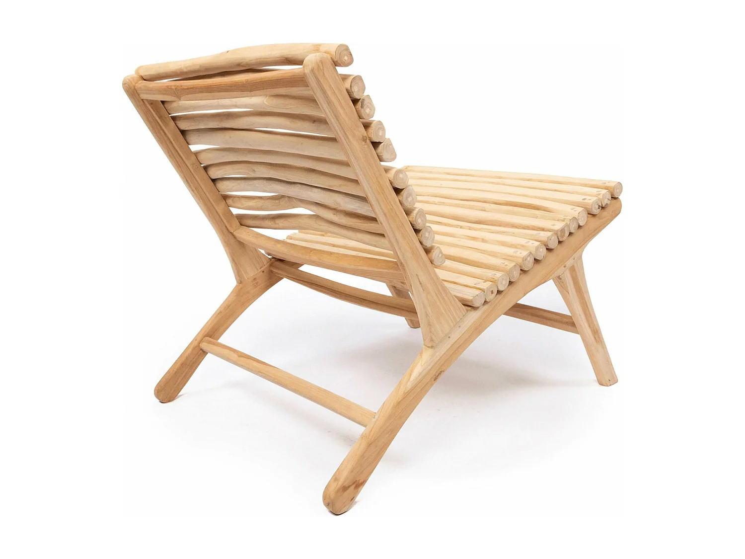 Fauteuil insulaire élégant en bois