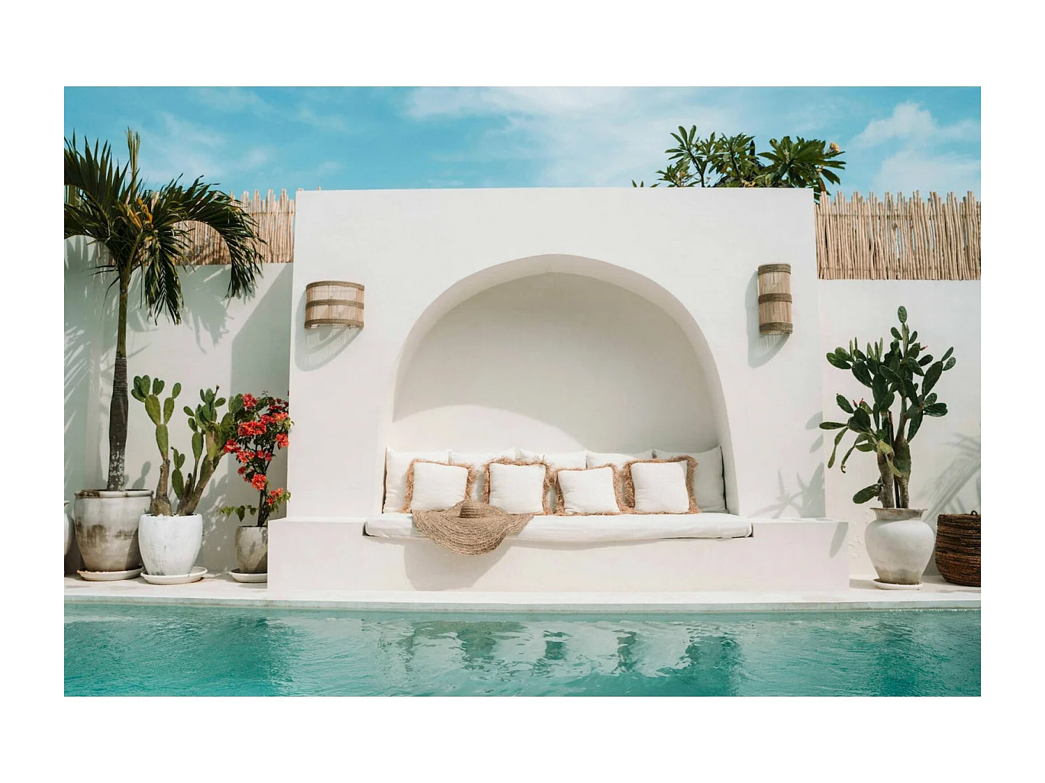 Applique Jalal éco-chic en rotin